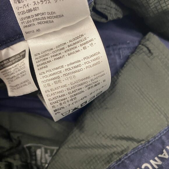 Levis Pants Mens 34x32 Blue Performance Stretch Comfort Mid Rise Straight Leg - Picture 9 of 14